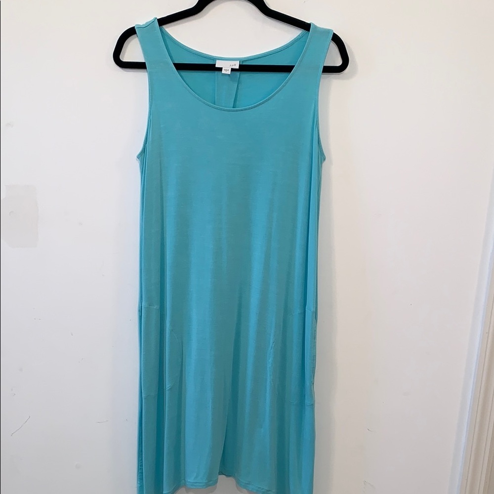J Jill Sleeveless Aqua Dress